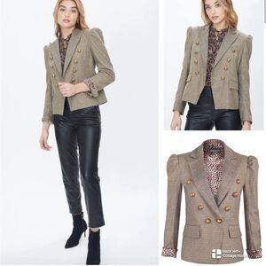 Generation Love Peyton Combo Double Breasted wool blend Blazer
